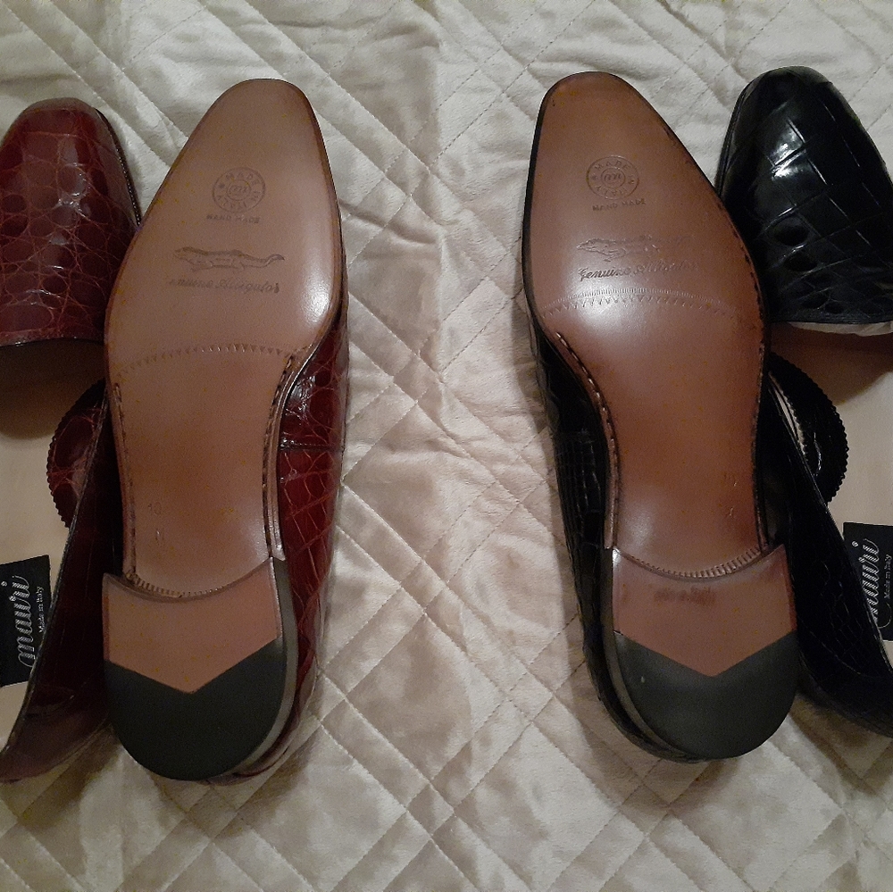 Alligator loafers